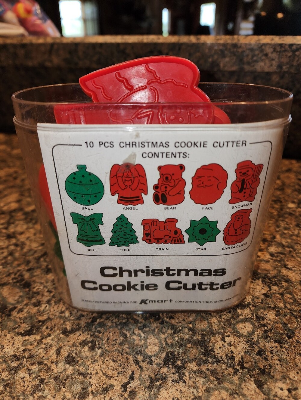Christmas Cookie Cutters Set Of 10-  Holiday Shapes, Vintage K-Mart